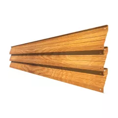 Element jaluzea gard Rufster ZT125, grosime tabla 0,50 mm, Stejar auriu, lucios, lungime variabila