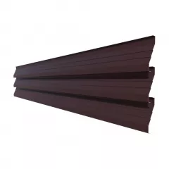 Element jaluzea gard Rufster ZT125, grosime tabla 0,60 mm, RAL 8017 MS, maro mat structurat, lungime variabila, vopsit pe ambele fete