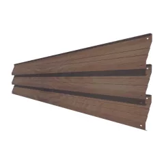 Element jaluzea gard Rufster ZT125, grosime tabla 0,50 mm, Stejar Dark, lucios, lungime variabila