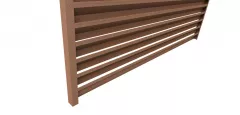 Element jaluzea pentru gard, Rufster, grosime 0,45 mm, finisaj Stejar dark, lungime 2000 mm