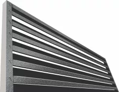 Element jaluzea pentru gard, Rufster, grosime 0,50 mm, finisaj 7024MS Gri-grafit, lungime variabila