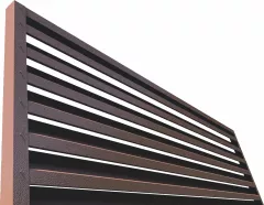 Element jaluzea pentru gard, Rufster, grosime 0,50 mm, finisaj 8017MS maro, lungime variabila