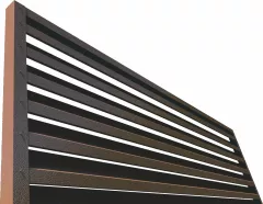 Element jaluzea pentru gard, Rufster, grosime 0,50 mm, finisaj 8019MS maro-grafit, lungime 2000 mm