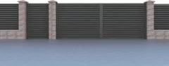 Element jaluzea pentru gard, Rufster, grosime 0,50 mm, finisaj 9005MS negru, lungime variabila