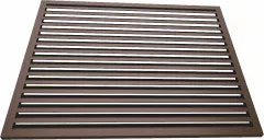 Element jaluzea pentru gard, Rufster, grosime 0,50 mm, finisaj 8019MS maro-grafit, lungime 2000 mm