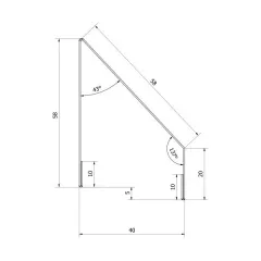 Element jaluzea, Rufster model V58, pentru gard, finisaj mat structurat, culoare negru RAL 9005 MS, lungime variabila, grosime 0.5 mm