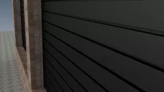 Element orizontal Rufster 0120, pentru gard, grosime 0,60 mm, finisaj negru, RAL 9005 MS M2P3, lungime variabila, vopsit pe ambele parti