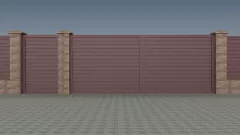 Element orizontal Rufster, pentru gard, grosime 0,45 mm, finisaj stejar auriu, lungime variabila