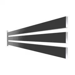 Element rectangular pentru gard, Rufster, dimensiune 80x20 mm, grosime 0.50 mm, culoare Ardesia, lungime variabila Element rectangular pentru gard, Rufster, dimensiune 80x20 mm, grosime 0.50 mm, culoare Ardesia, lungime variabila