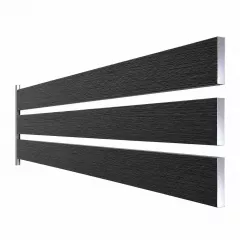 Element rectangular pentru gard, Rufster, dimensiune 80x20 mm, grosime 0.50 mm, culoare Ardesia, lungime variabila