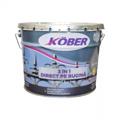 Email alchidic anticoroziv, lucios, Kober antirugina 3in1, ambalare 10 L, culoare brun