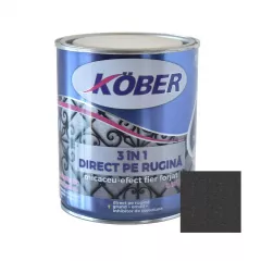 Email cu efect de fier forjat, ambalare 0.75 L, culoare gri inchis