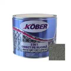 Email cu efect de fier forjat, ambalare 2.5 L, culoare gri fumuriu