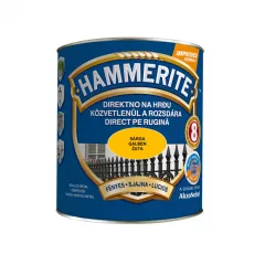 Email Hammerite pentru metal, culoare galben, finisaj lucios, ambalare 0.75 L