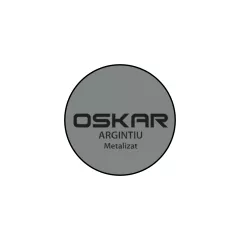 Email tip 3 in 1 pentru metal, cu efect anticoroziv, de grunduire si decorare Oskar direct pe rugina, culoare argintiu metalizat, ambalare 0.5 L