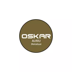 Email tip 3 in 1 pentru metal, cu efect anticoroziv, de grunduire si decorare Oskar direct pe rugina, culoare auriu metalizat, ambalare 0.5 L
