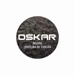 Email tip 3 in 1 pentru metal, cu efect anticoroziv, de grunduire si decorare Oskar direct pe rugina, culoare negru lovitura de ciocan, ambalare 0.5 L