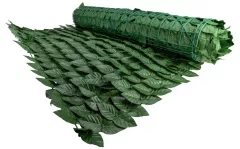Mobilier de gradina - Gard viu artificial PVC Frunze 1 x 5 m 682596, olint.ro