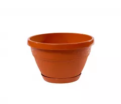Ghiveci lalea GL27 27x19 cm, plastic, maro