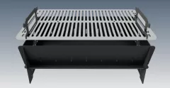 Gratar BBQ Rufster, 50 x 32 cm, pliabil, 3 pozitii pentru ajustarea inaltimii