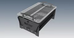 Gratar BBQ Rufster, 50 x 32 cm, pliabil, 3 pozitii pentru ajustarea inaltimii