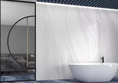 Gresie portelanata, polisata, rectificata, interior / exterior, Onix Blue 120 x 280