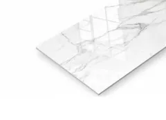 Gresie portelanata, polisata, rectificata, pentru interior sau exterior, Carbon Carrara, dimensiune 60 x 120 cm