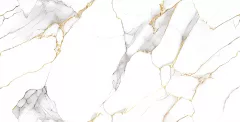 Gresie rectificata - Gresie portelanata rectificata 8001 GLITTER, interior-exterior, 60x120 cm, alb, olint.ro