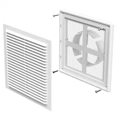 Grila ventilatie VENTS 204 x 204 mm cu stut reglabil &Oslash;100&ndash;150 mm