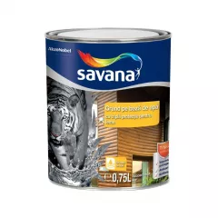 Grund pentru lemn cu protectie tripla, pe baza de apa Savana, ambalare 0.75 L