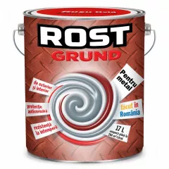 Grund pentru metal, culoare rosie, ambalare 17 L