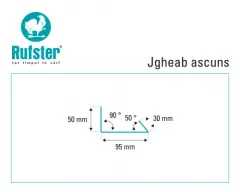 Jgheab ascuns Rufster Premium 0,5 mm grosime 3011 MS rosu mat structurat