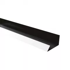Jgheab ascuns Rufster Premium 0,5 mm grosime 9005 MS negru mat structurat