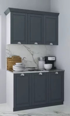 Kit bucatarie MDF Square, 120 cm, antracit