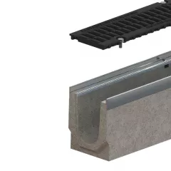 Kit rigola Standartpark FB Drive D400 dimensiuni 1000x160x210 culoare negru