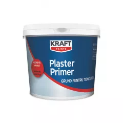 Grund acrilic pigmentat alb, pe baza de apa, Kraft Plaster Primer, 15 L