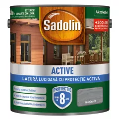 Lac Sadolin Active, culoare gri grafit, ambalare 5 L