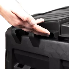 Lada pentru depozitarea materialelor organice, material PVC, culoare neagra, capacitate 740 L, 35624