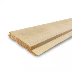 Lambriu de lemn rasinoase dimensiuni 12.5x96 mm lungime 3 m calitate AB grosime 12.5 mm culoare brad/pin natur