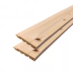 Lambriu lemn din rasinoase dimensiuni 12.5x96 mm lungime 4 m calitate BC grosime 12.5 mm culoare brad/pin natur