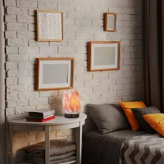 Lampa decorativa din sare minerala, Rabalux Rock 4130, dulie E14