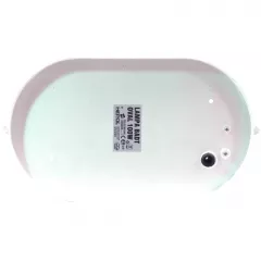 Lampa HEPOL BADT 07977 ovala, dulie E27, 1 x 100W, alba