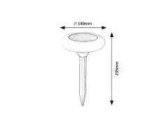 Lampa solara, LED, Haiti, Rabalux 7069