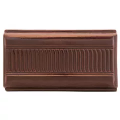 Lateral cornisa (placa mica) teracota culoare castaniu pentru realizarea sobelor de incalzit
