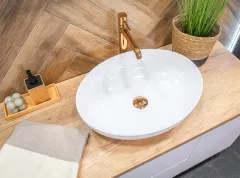Lavoar ceramic Desna VUD 6251, 51×39 cm , montaj pe blat, alb