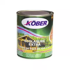 Lazura Kober Ecolasure Extra 3 in 1 pentru lemn,pe baza de apa, wenge, ambalare 0,75 L