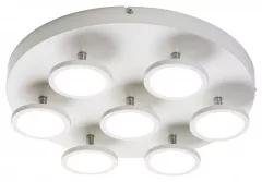 Lustra LED Elsa 6, Rabalux 2715, putere 42 W, culoare alba