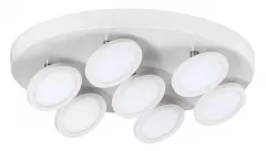Lustra LED Elsa 6, Rabalux 2715, putere 42 W, culoare alba