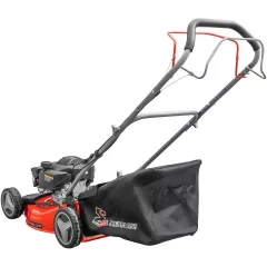 Masina pentru gazon, Media-Line MG 46-150 S, motor in patru timpi, benzina, putere 3,5 CP, latime de taiere 46 cm, volum cis colector 55 L, autopropulsata