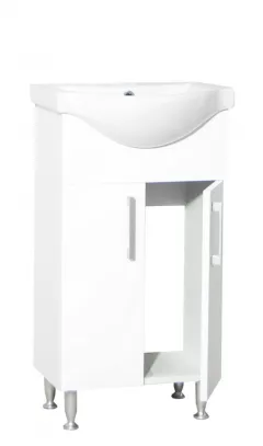Mobilier Baie si lavoar, Seria 101, 18720, 45 cm, Alb